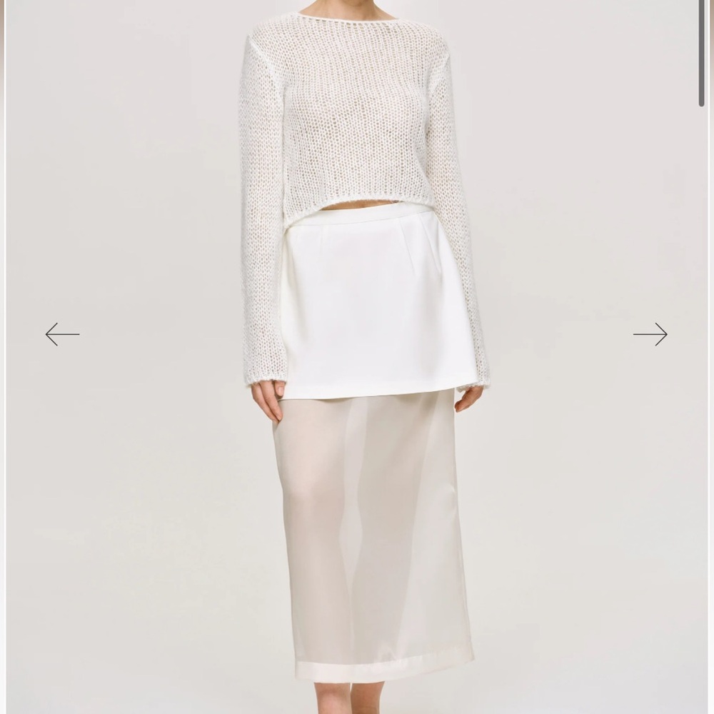 Source Unknown Sheer Midi Skirt